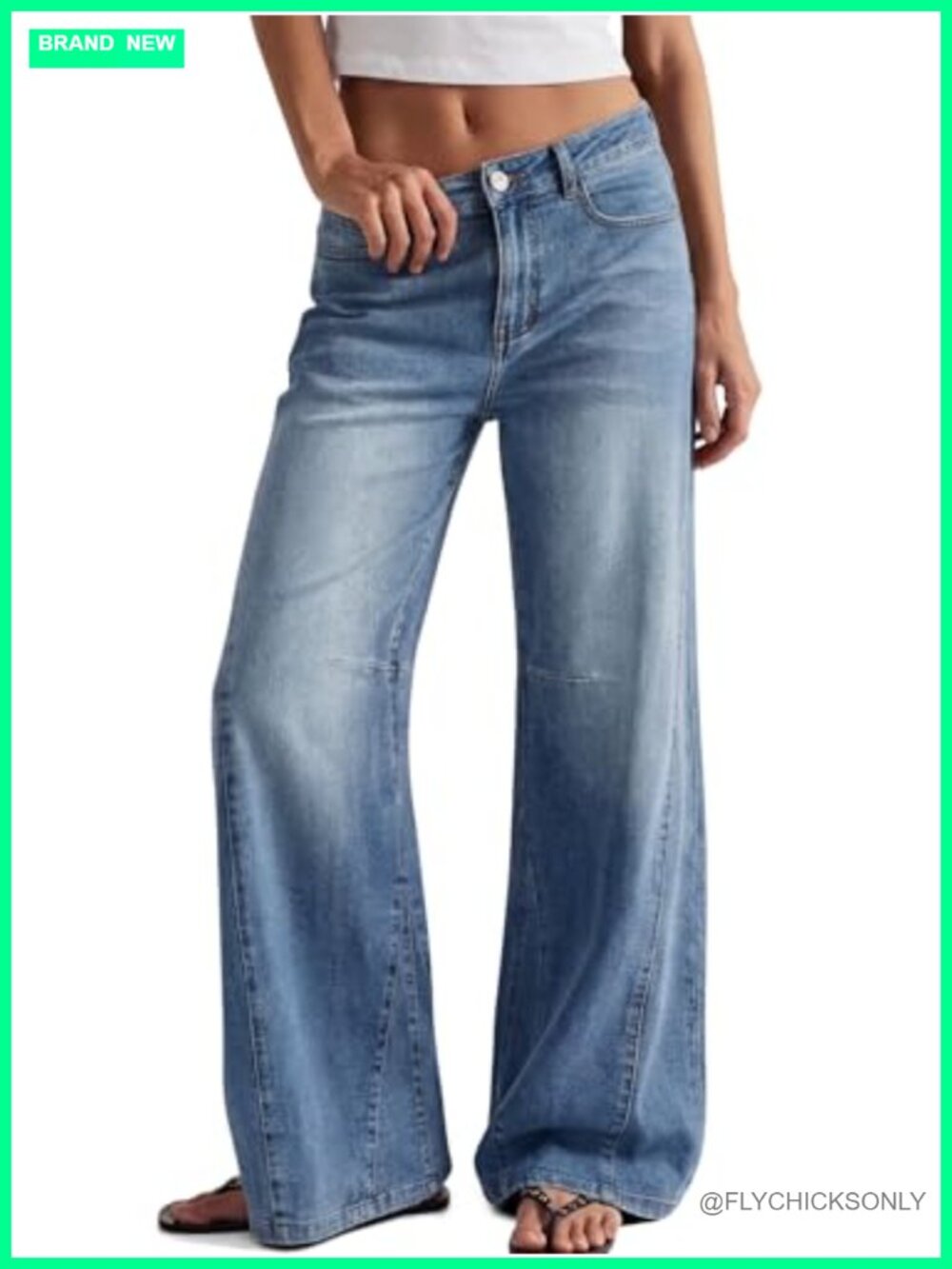 High Waisted Wide Leg Barrel Jeans Baggy Denim Pants
